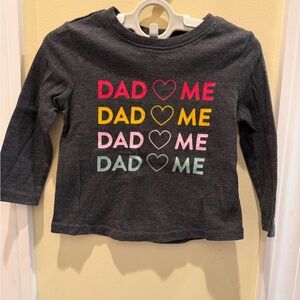 Old Navy Baby Girls Long Sleeve Tee Shirt FATHERS DAY